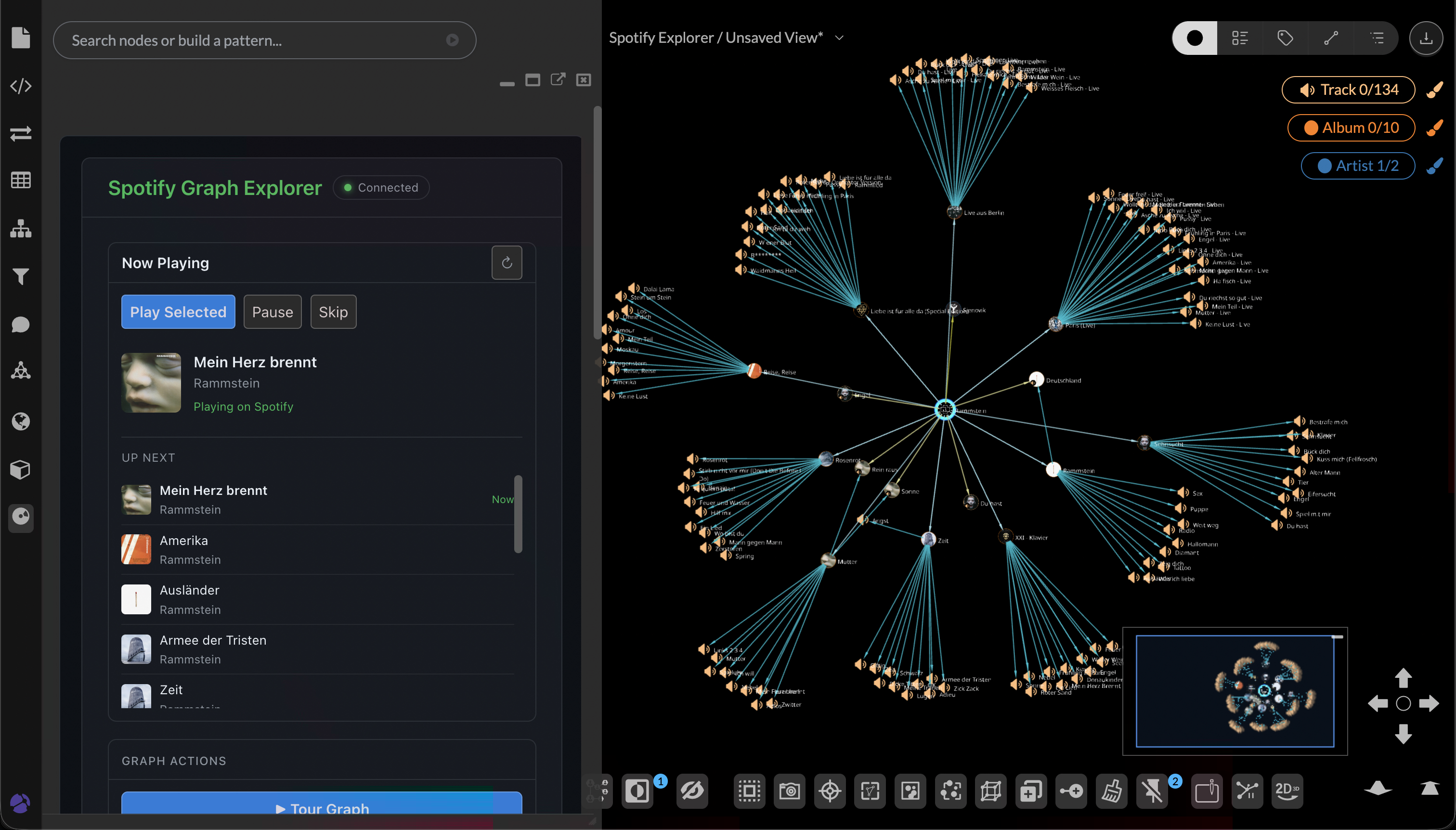 A Visual Way to Explore My Musical Universe