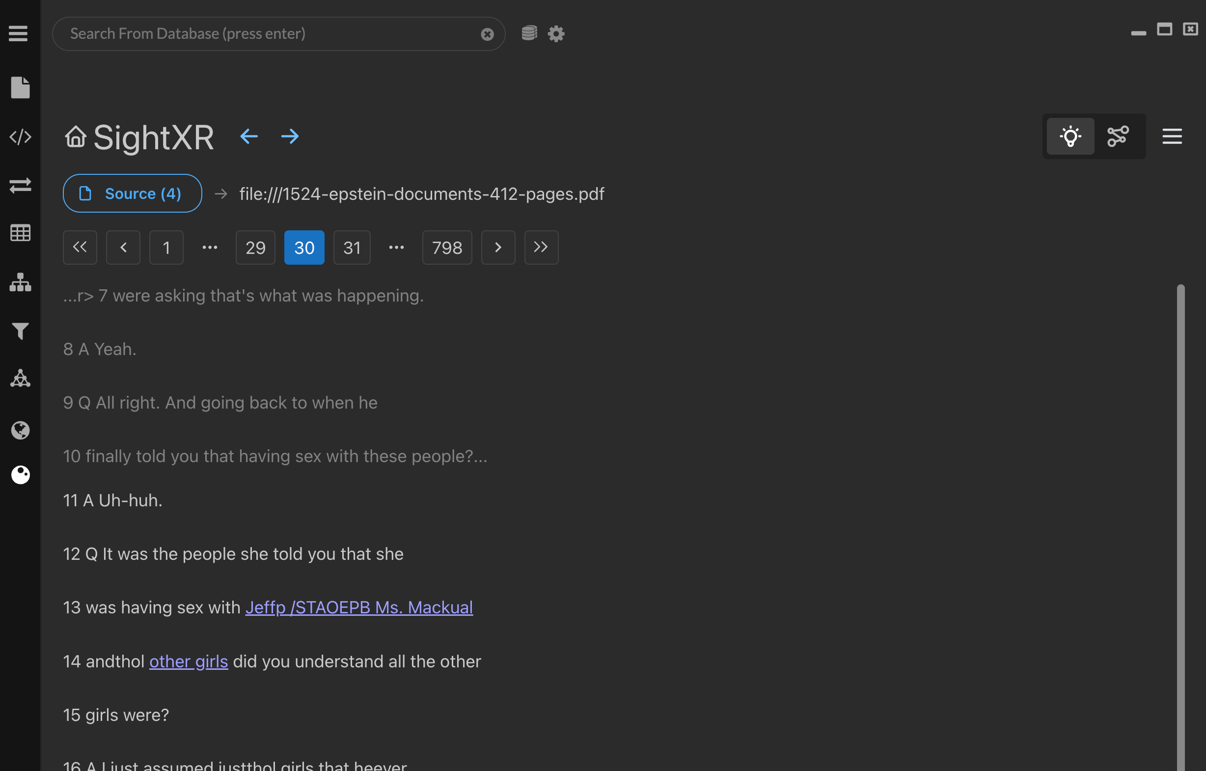 Re-serving the Plaintiff — How SightXR helps you find banal details in the Epstein documents in…