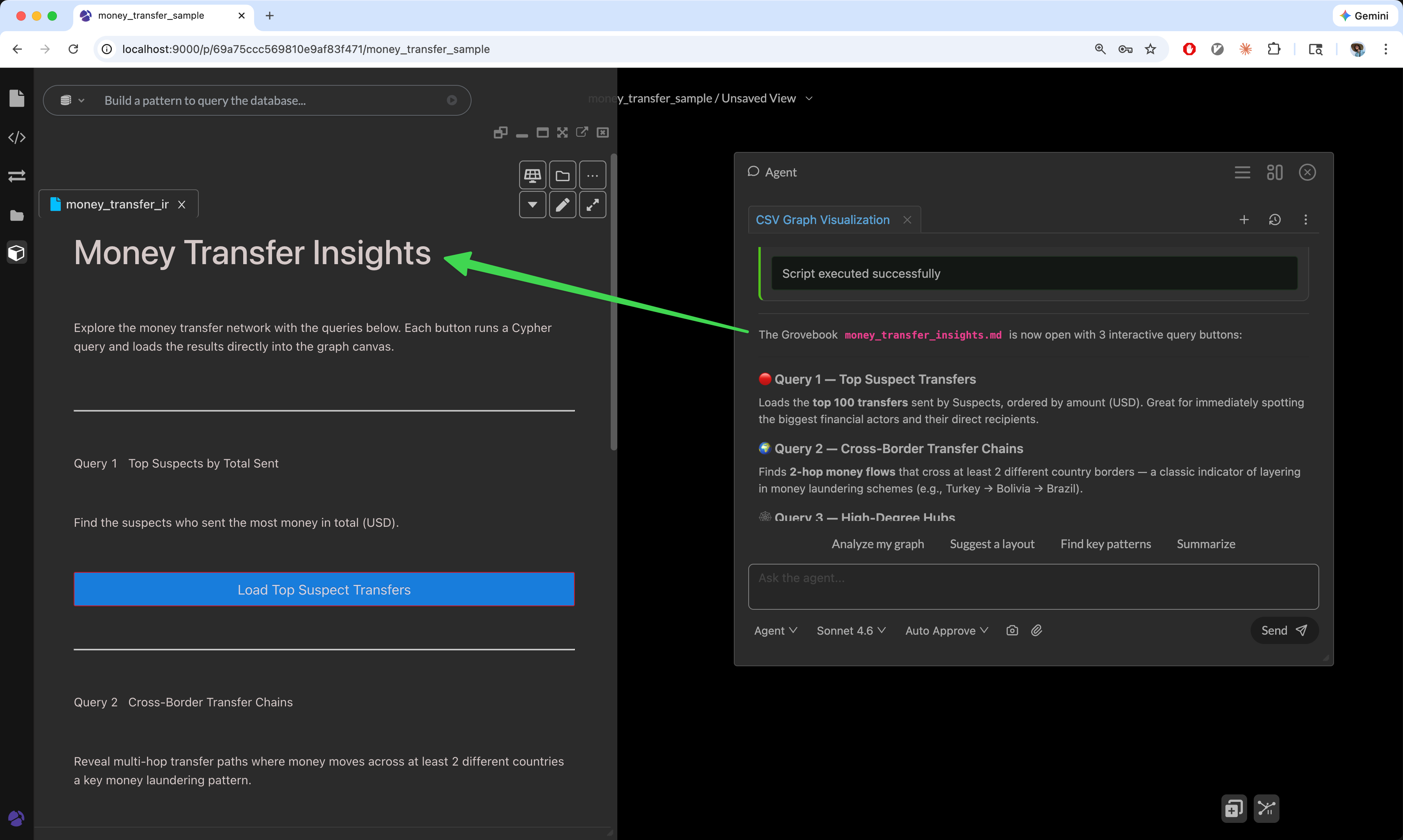 Generate a Grovebook using GraphXR Agent